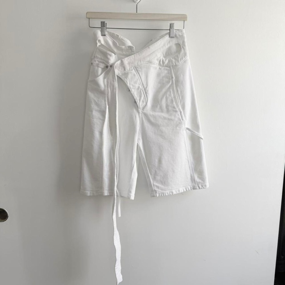 OTTOLINGER White Wrap Denim Shorts